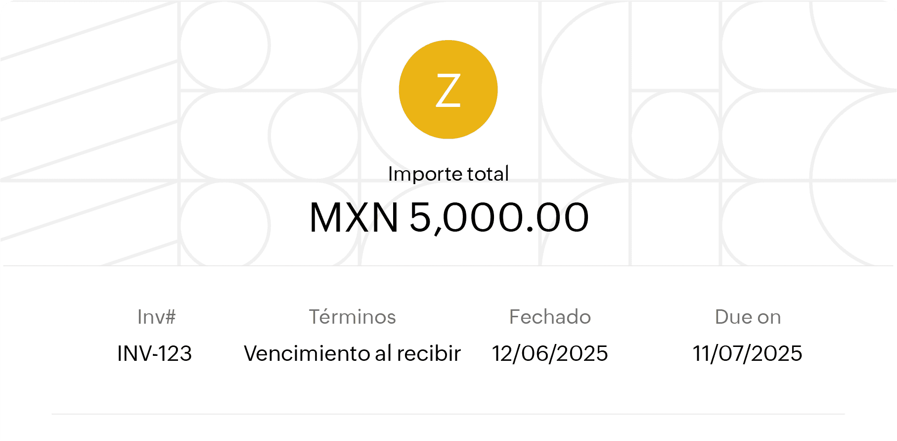 Factura profesional en Zoho Books